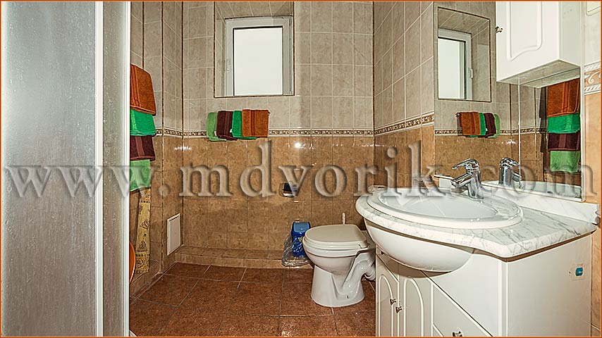 ванная комната в апартаментах, отель Московский дворик, отдых в Евпатории